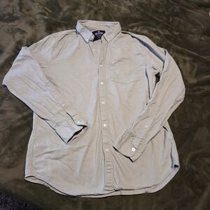 Hollister Light Gray Casual Button-Down Shirt